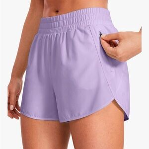 Women's Lilac Athletic Shorts